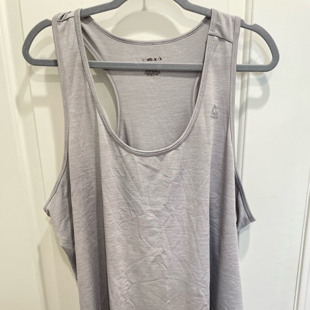 Gently used Reebok Racer Back Gray Tank Top size 2X